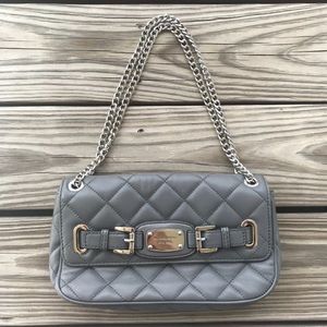 Michael Kors grey quilted purse
